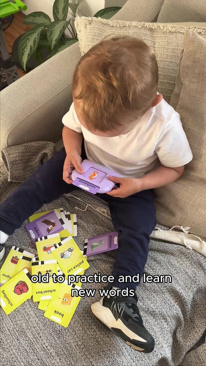 Rechargeable Educational Learning Talking Flash Cards for Kids | Montessori Toys for Boys & Girls | Baby Early Learning Toy🪴