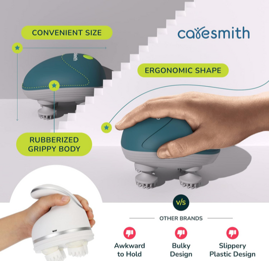 Electric Head Massager | Type-C Charging | Portable Scalp Massager for Hair Growth, Relaxation & Stress Relief | 3 Smart Modes